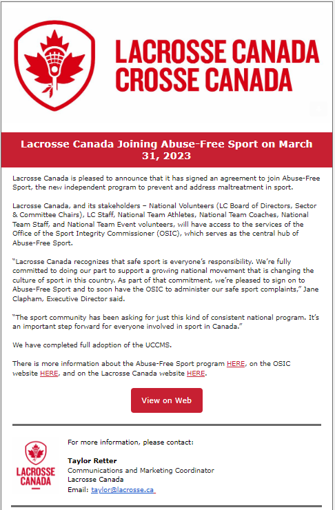 LC Abuse Free Sport